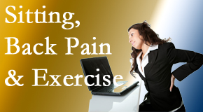 Manahawkin Chiropractic Center encourages less sitting and more exercising to combat back pain and other pain issues.