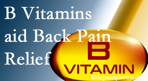 Manahawkin Chiropractic Center may include B vitamins in the Manahawkin chiropractic treatment plan of back pain sufferers. 