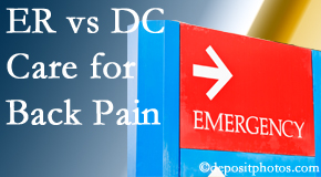 	Manahawkin Chiropractic Center welcomes Manahawkin back pain patients to the clinic instead of the emergency room for pain meds whenever possible.