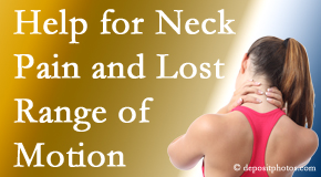 Manahawkin Chiropractic Center helps neck pain patients with limited spinal range of motion find relief of pain and improved motion.