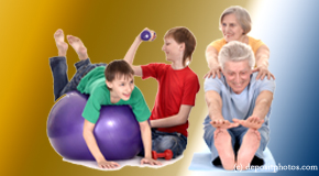 Manahawkin exercise image of young and older people as part of chiropractic plan