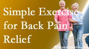 Manahawkin Chiropractic Center suggests simple exercise as part of the Manahawkin chiropractic back pain relief plan.