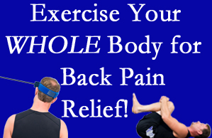Manahawkin chiropractic care includes exercise to help enhance back pain relief at Manahawkin Chiropractic Center.