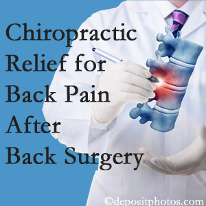 Manahawkin Chiropractic Center offers back pain relief to patients who have already undergone back surgery and still have pain.