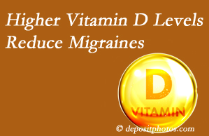 Manahawkin Chiropractic Center shares a new study that higher Vitamin D levels may reduce migraine headache incidence.