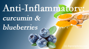 Manahawkin Chiropractic Center presents recent studies touting the anti-inflammatory benefits of curcumin and blueberries. 