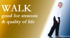 Manahawkin Chiropractic Center encourages walking and guideline-recommended non-drug therapy for spinal stenosis, decrease of its pain, and improvement in walking.