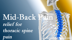 Manahawkin Chiropractic Center offers gentle chiropractic treatment to relieve mid-back pain in the thoracic spine. 
