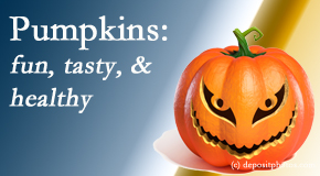 Manahawkin Chiropractic Center appreciates the pumpkin for its decorative and nutritional benefits especially the anti-inflammatory and antioxidant!