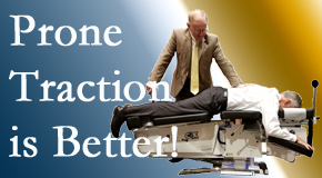 Manahawkin spinal traction applied lying face down – prone – is best according to the latest research. Visit Manahawkin Chiropractic Center.