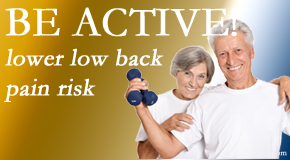 Manahawkin Chiropractic Center shares the relationship between physical activity level and back pain and the benefit of being physically active.  