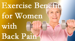 Manahawkin Chiropractic Center shares recent research about how beneficial exercise is, especially for older women with back pain. 