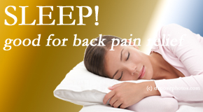 Manahawkin Chiropractic Center presents research that says good sleep helps keep back pain at bay. 