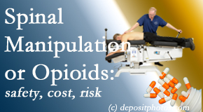 Manahawkin Chiropractic Center shares new comparison studies of the safety, cost, and effectiveness in reducing the risk of further care of chronic low back pain: opioid vs spinal manipulation treatments.