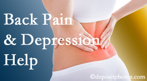 Manahawkin depression that accompanies chronic back pain often resolves with our chiropractic treatment plan’s Cox® Technic Flexion Distraction and Decompression.