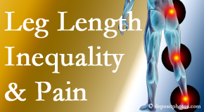 Manahawkin Chiropractic Center checks for leg length inequality as it is related to back, hip and knee pain issues.