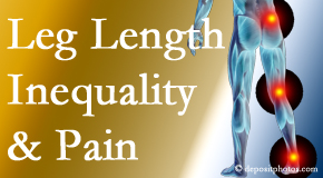 Manahawkin Chiropractic Center checks for leg length inequality as it is related to back, hip and knee pain issues.