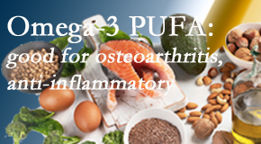 Manahawkin Chiropractic Center treats pain – back pain, neck pain, extremity pain – often affiliated with the degenerative processes associated with osteoarthritis for which fatty oils – omega 3 PUFAs – help. 