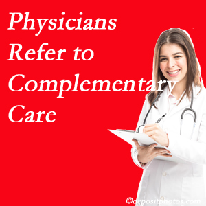 Manahawkin Chiropractic Center [presents how medical physicians are referring to complementary health approaches more, particularly for chiropractic manipulation and massage.