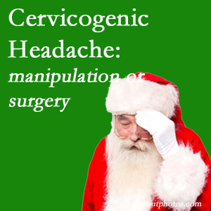The Manahawkin chiropractic manipulation and mobilization show benefit for relief of cervicogenic headache as an option to surgery for its relief.