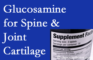 Manahawkin chiropractic nutritional support encourages glucosamine for joint and spine cartilage health and potential regeneration. 