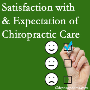 Manahawkin chiropractic care delivers patient satisfaction and meets patient expectations of pain relief.