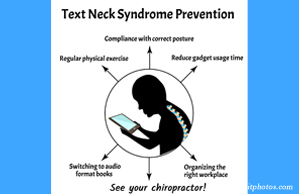 Manahawkin Chiropractic Center shares a prevention plan for text neck syndrome: better posture, frequent breaks, manipulation.