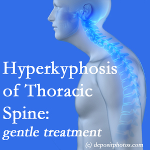 1 The Manahawkin chiropractic care of hyperkyphotic curves in the [upper spine in older people responds nicely to gentle chiropractic distraction care.
