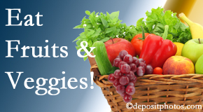 Manahawkin Chiropractic Center urges Manahawkin chiropractic patients to eat fruits and vegetables to decrease inflammation and potentially live longer.