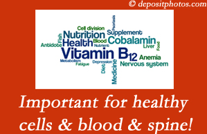 Manahawkin chiropractic care may involve checking the level of vitamin B12 since it may influence back pain relief.