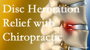 Manahawkin Chiropractic Center gently treats the disc herniation causing back pain. 